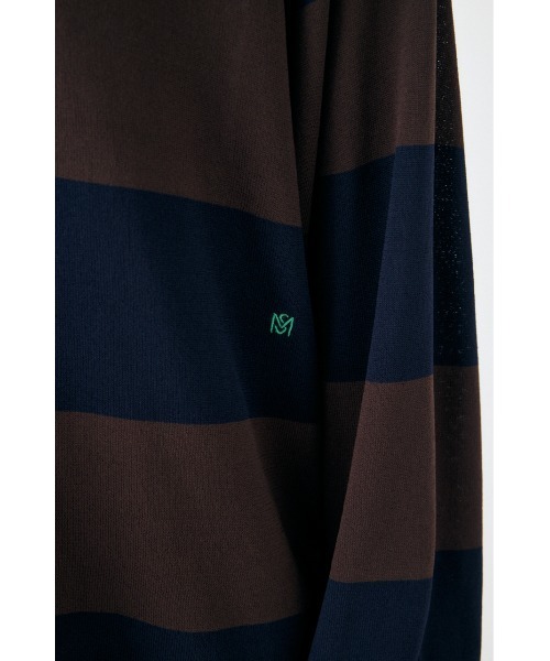 MOUSSY(マウジー)の「BORDER ニットポロシャツ(ニット/セーター・レディース・ブラック/ブラウン系その他/ライトブルー/グレー系その他・FREE)」の17枚目の写真