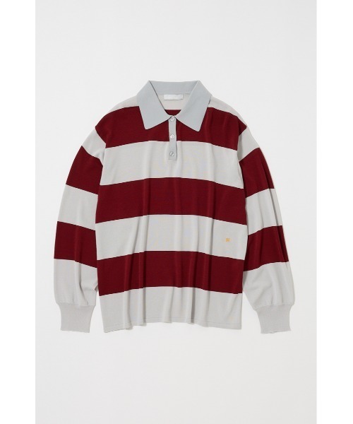 MOUSSY(マウジー)の「BORDER ニットポロシャツ(ニット/セーター・レディース・ブラック/ブラウン系その他/ライトブルー/グレー系その他・FREE)」の21枚目の写真