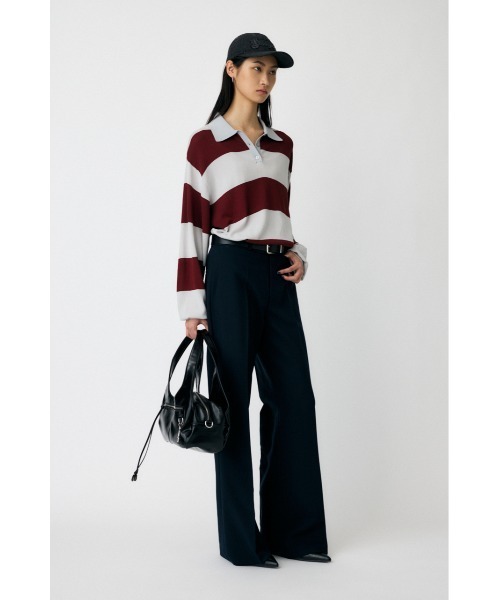 セール】BORDER ニットポロシャツ（ニット/セーター）｜MOUSSY