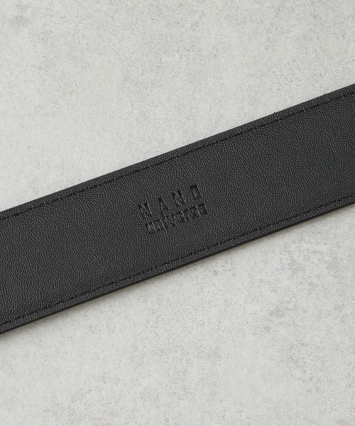 NANO universe(ナノユニバース)の「スライドロックイージーベルト(ベルト・メンズ・ブラック/ブラウン・FREE)」の6枚目の写真