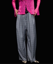 お買い得/最終値下げ！　メゾンスペシャル　ズボン　パンツ　ストライプ SALE】Stripe Tack Wide Silhouette Pants