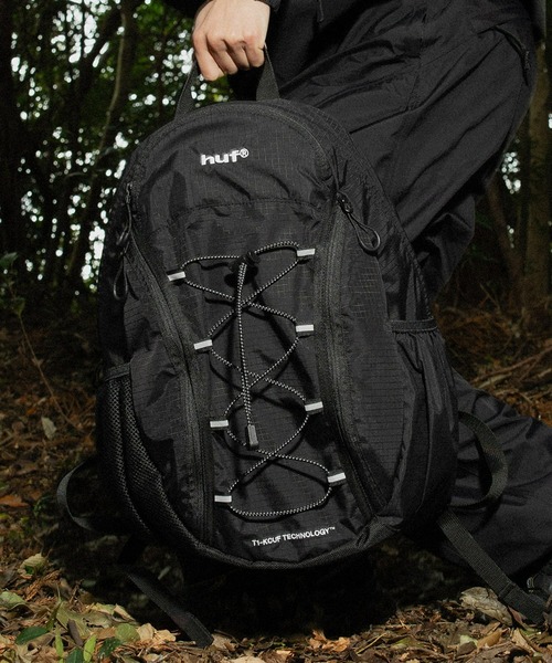 HUF ブラック リュック HUF ハフ リュック メンズ レディース バック バックパック 通勤