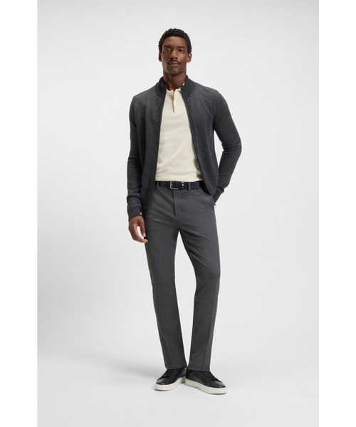 BOSS(ボス)の「スリムフィットパンツ ブラッシュドヘリンボーン(その他パンツ・メンズ・ダークブルー/ホワイト/ブラウン・34/32/36/32/38/34/30/32/32/32/29/32)」の8枚目の写真