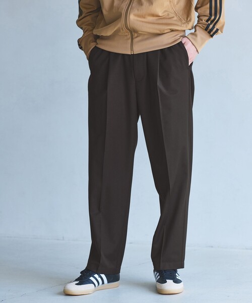 green label relaxing(グリーンレーベルリラクシング)の「TW サージ オルマイ ワイド W3 イージーパンツ -ストレッチ-(その他パンツ・メンズ・ブラック/ダークブラウン/モカ・S/M/L/XL)」の1枚目の写真