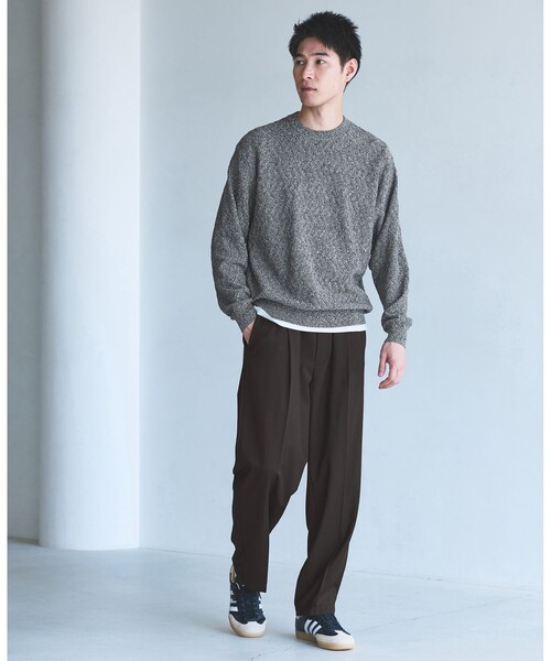 green label relaxing(グリーンレーベルリラクシング)の「TW サージ オルマイ ワイド W3 イージーパンツ -ストレッチ-(その他パンツ・メンズ・ブラック/ダークブラウン/モカ・S/M/L/XL)」の15枚目の写真