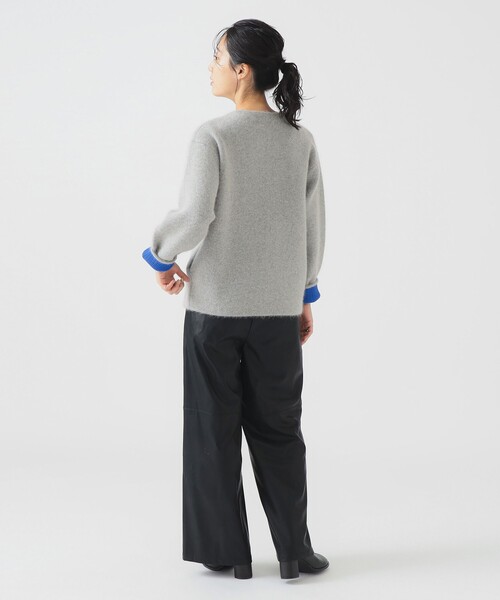 B:MING by BEAMS(ビーミングバイビームス)の「レザーライク パンツ(その他パンツ・レディース・ブラウン/ブラック・MEDIUM/SMALL)」の4枚目の写真