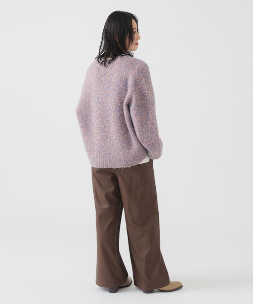 B:MING by BEAMS(ビーミングバイビームス)の「レザーライク パンツ(その他パンツ・レディース・ブラウン/ブラック・MEDIUM/SMALL)」の8枚目の写真