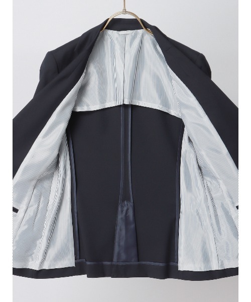 SUIT SQUARE（スーツスクエア）の「ジャケット ウォッシャブル ギャバストレッチ 無地（スーツジャケット・レディース・グレー系/ネイビー系・34(5号)/36(7号)/38(9号)/40(11号)/42(13号)/44(15号)）」の16枚目の写真