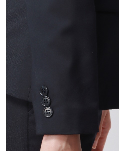 SUIT SQUARE（スーツスクエア）の「ジャケット ウォッシャブル ギャバストレッチ 無地（スーツジャケット・レディース・グレー系/ネイビー系・34(5号)/36(7号)/38(9号)/40(11号)/42(13号)/44(15号)）」の18枚目の写真