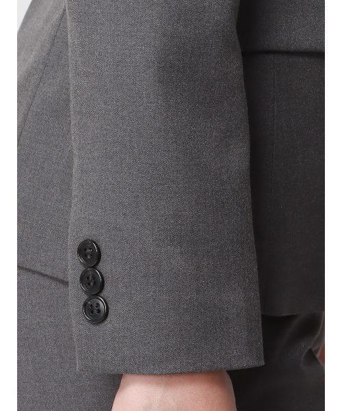 SUIT SQUARE（スーツスクエア）の「ジャケット ウォッシャブル ギャバストレッチ 無地（スーツジャケット・レディース・グレー系/ネイビー系・34(5号)/36(7号)/38(9号)/40(11号)/42(13号)/44(15号)）」の8枚目の写真