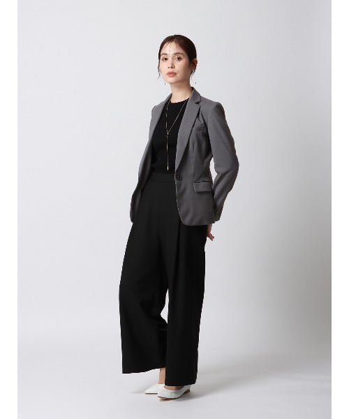 SUIT SQUARE（スーツスクエア）の「ジャケット ウォッシャブル ギャバストレッチ 無地（スーツジャケット・レディース・グレー系/ネイビー系・34(5号)/36(7号)/38(9号)/40(11号)/42(13号)/44(15号)）」の11枚目の写真