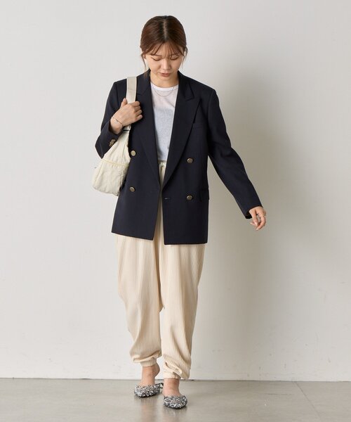 BIRTHDAY BAR（バースデイバー）の「綿ナイロンショルダージップボディバッグ（ショルダーバッグ・レディース・キャメル/アイボリー/グレー/ブラック・0）」の8枚目の写真