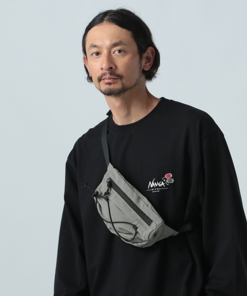 BAYFLOW（ベイフロー）の「【BUDDIES Dept.】ナイロンウエストポーチ（ボディバッグ/ウエストポーチ・メンズ・グレー/ブラック・FREE）」の5枚目の写真