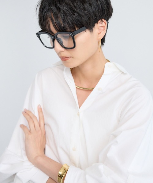 BARNYARDSTORM（バンヤードストーム）の「BARNYARDSTORM / ウェリントン調光サングラス【調光レンズ】（サングラス・レディース・ブラック・FREE）」の3枚目の写真