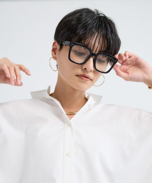 BARNYARDSTORM（バンヤードストーム）の「BARNYARDSTORM / ウェリントン調光サングラス【調光レンズ】（サングラス・レディース・ブラック・FREE）」の4枚目の写真