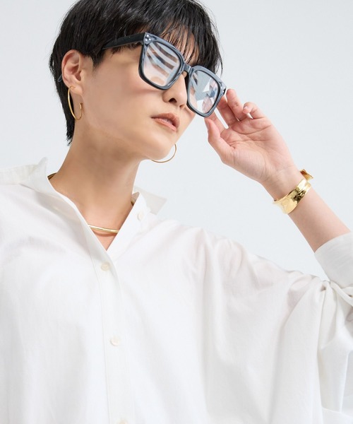 BARNYARDSTORM（バンヤードストーム）の「BARNYARDSTORM / ウェリントン調光サングラス【調光レンズ】（サングラス・レディース・ブラック・FREE）」の5枚目の写真