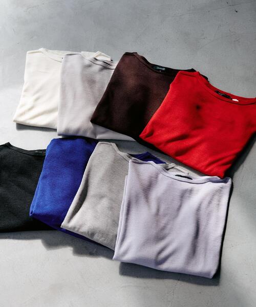 UNTITLED（アンタイトル）の「【8色展開/体型カバー】魅せる"タイムレスニット"（ニット/セーター・レディース・ブラック/グレー/オフホワイト/ナチュラル/ブルー系その他/パープル/レッド系1/ブラウン系その他・00/44/04/02/48）」の10枚目の写真