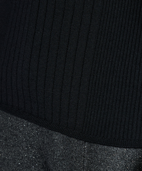 5351 POUR LES HOMMES(ゴーサンゴーイチプールオム)の「【25AW】ホールガーメント クルーネックニット(ニット/セーター・メンズ・ブラック/ホワイト/パープル・50/48/46/44)」の13枚目の写真