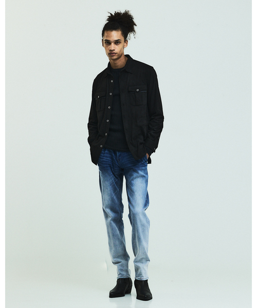 5351 POUR LES HOMMES(ゴーサンゴーイチプールオム)の「【25AW】ホールガーメント クルーネックニット(ニット/セーター・メンズ・ブラック/ホワイト/パープル・50/48/46/44)」の15枚目の写真