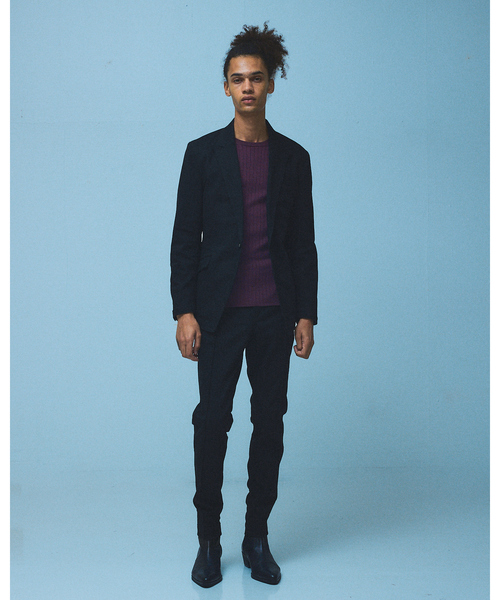 5351 POUR LES HOMMES(ゴーサンゴーイチプールオム)の「【25AW】ホールガーメント クルーネックニット(ニット/セーター・メンズ・ブラック/ホワイト/パープル・50/48/46/44)」の21枚目の写真