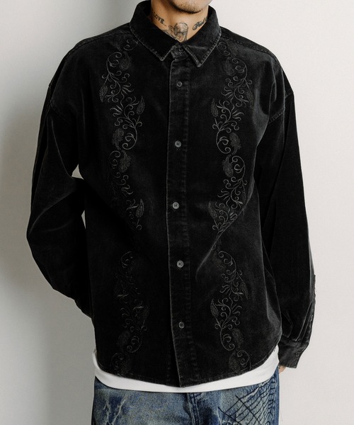 Subciety(サブサエティ)の「Washed corduroy shirt(シャツ/ブラウス・メンズ・ブラウン/ブラック/グレー・X-LARGE/LARGE/MEDIUM/SMALL)」の2枚目の写真