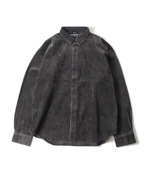 Subciety(サブサエティ)の「Washed corduroy shirt(シャツ/ブラウス・メンズ・ブラウン/ブラック/グレー・X-LARGE/LARGE/MEDIUM/SMALL)」の9枚目の写真