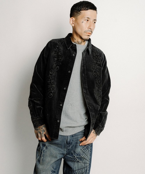 Subciety(サブサエティ)の「Washed corduroy shirt(シャツ/ブラウス・メンズ・ブラウン/ブラック/グレー・X-LARGE/LARGE/MEDIUM/SMALL)」の11枚目の写真