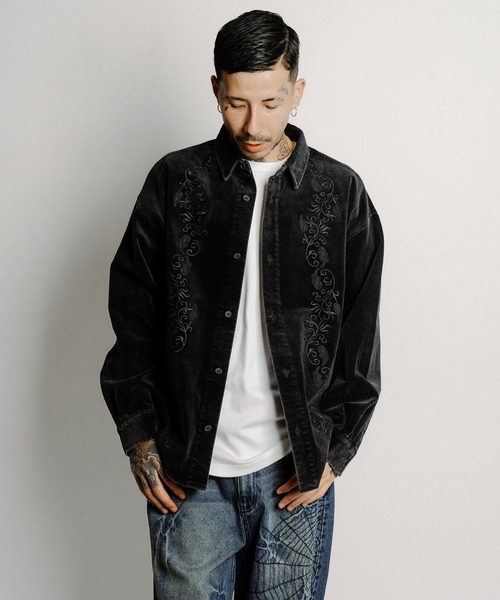 Subciety(サブサエティ)の「Washed corduroy shirt(シャツ/ブラウス・メンズ・ブラウン/ブラック/グレー・X-LARGE/LARGE/MEDIUM/SMALL)」の12枚目の写真