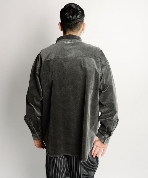 Subciety(サブサエティ)の「Washed corduroy shirt(シャツ/ブラウス・メンズ・ブラウン/ブラック/グレー・X-LARGE/LARGE/MEDIUM/SMALL)」の16枚目の写真