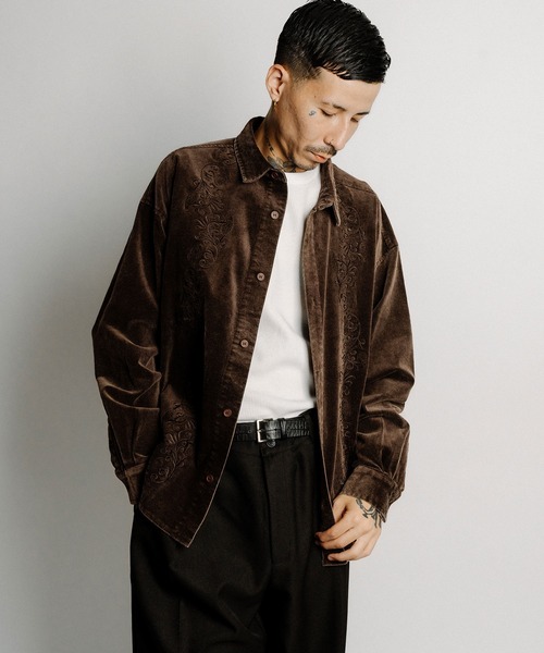 Subciety(サブサエティ)の「Washed corduroy shirt(シャツ/ブラウス・メンズ・ブラウン/ブラック/グレー・X-LARGE/LARGE/MEDIUM/SMALL)」の18枚目の写真