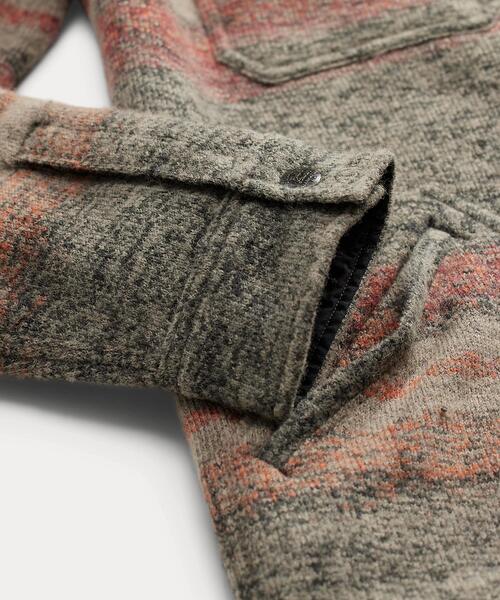 ストライプダブルニットウールブレンドジャケット RRL セール】ストライプド ダブルニット ウールブレンド ジャケット