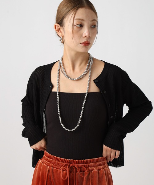 BAYFLOW(ベイフロー)の「ボール3連ネックレス(ネックレス・レディース・その他1・FREE)」の1枚目の写真