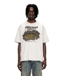 DIESEL グレー チェーン付き カットソー M DIESEL｜ディーゼル（メンズ）のTシャツ/カットソー（グレー