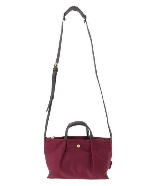 Legato Largo(レガートラルゴ)の「・Legato Largo 肩楽ミニショルダー(ショルダーバッグ・レディース・グレー/ブラック/ボルドー・FREE)」の1枚目の写真