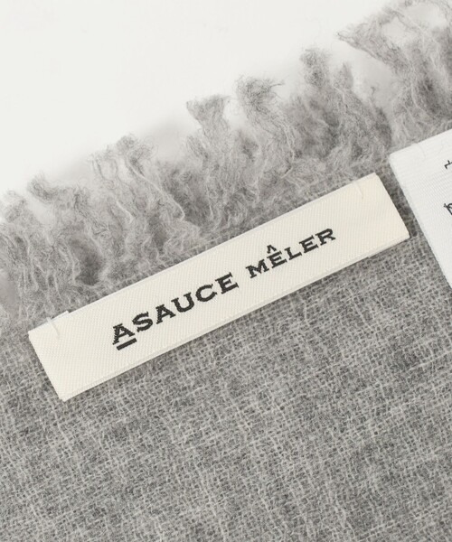 UNITED ARROWS(ユナイテッドアローズ)の「<ASAUCE MELER>AIRY SOLID ストール(ストール/ショール・レディース・ベージュ/ブラック/ライトグレー・FREE)」の20枚目の写真