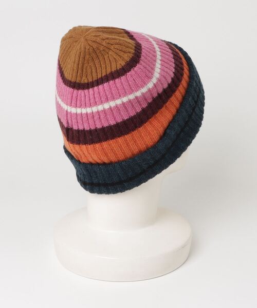 Banana Republic（バナナリパブリック）の「ストライプ イタリアン ウールブレンド ビーニー（ニットキャップ/ビーニー・メンズ・マルチ/バーガンディー・ONE SIZE）」の5枚目の写真