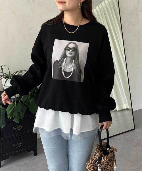 ☆proseverse／プロズヴェール☆パール付スゥェット☆Mサイズ☆未使用品☆ ☆proseverse／プロズヴェール☆パール付スゥェット☆Mサイズ