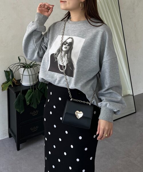 ☆proseverse／プロズヴェール☆パール付スゥェット☆Mサイズ☆未使用品☆ ☆proseverse／プロズヴェール☆パール付スゥェット☆Mサイズ