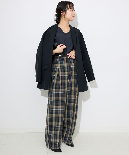 SLOBE IENA（スローブイエナ）の「マリンパンツ（その他パンツ・レディース・チャコールグレー/ネイビー・38/36）」の10枚目の写真