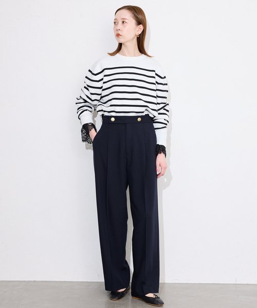 SLOBE IENA（スローブイエナ）の「マリンパンツ（その他パンツ・レディース・チャコールグレー/ネイビー・38/36）」の15枚目の写真