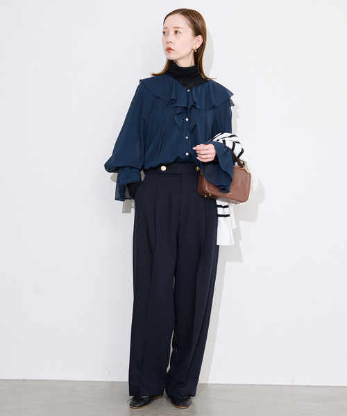 SLOBE IENA（スローブイエナ）の「マリンパンツ（その他パンツ・レディース・チャコールグレー/ネイビー・38/36）」の20枚目の写真