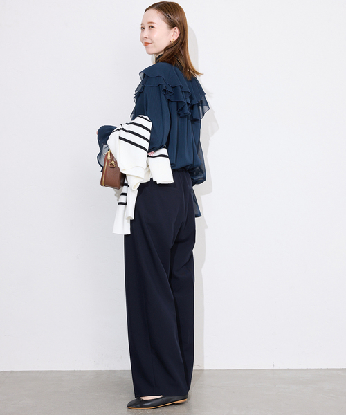 SLOBE IENA（スローブイエナ）の「マリンパンツ（その他パンツ・レディース・チャコールグレー/ネイビー・38/36）」の21枚目の写真