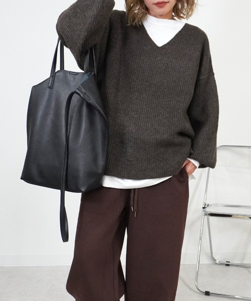 gossara(ゴサラ)の「合皮ショルダーバッグ(ショルダーバッグ・レディース・ブラウン/ブラック・FREE)」の7枚目の写真