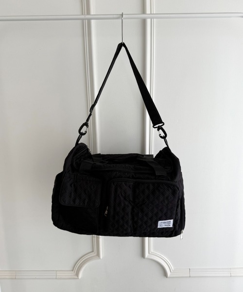 wears（ウェアーズ）の「キルティングボストン型トラベルバッグ（ボストンバッグ・レディース・アイボリー/ブラック/ピンク・FREE）」の16枚目の写真