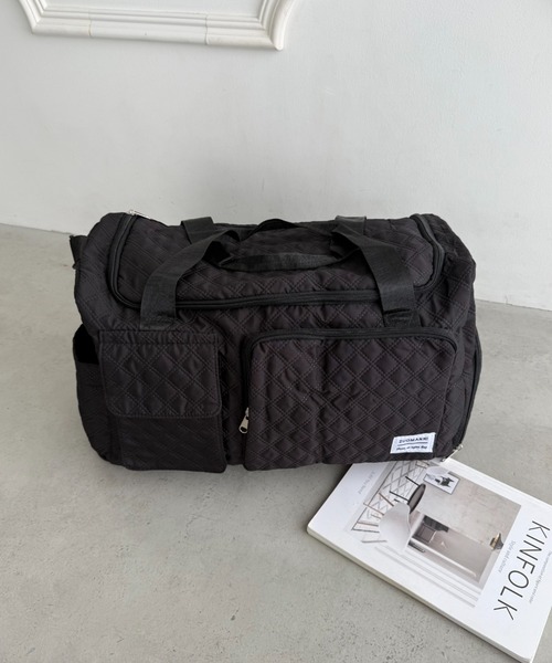 wears（ウェアーズ）の「キルティングボストン型トラベルバッグ（ボストンバッグ・レディース・アイボリー/ブラック/ピンク・FREE）」の15枚目の写真