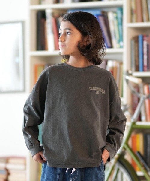 DC（ディーシー）の「DC/ディーシー 25 KD SKATE SKULL LS キッズ ロンT YLT254518（Tシャツ/カットソー・キッズ・スミクロ/ブラック/ホワイト・120cm/130cm/140cm/150cm/160cm/110cm）」の11枚目の写真