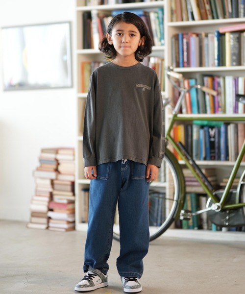 DC（ディーシー）の「DC/ディーシー 25 KD SKATE SKULL LS キッズ ロンT YLT254518（Tシャツ/カットソー・キッズ・スミクロ/ブラック/ホワイト・120cm/130cm/140cm/150cm/160cm/110cm）」の20枚目の写真