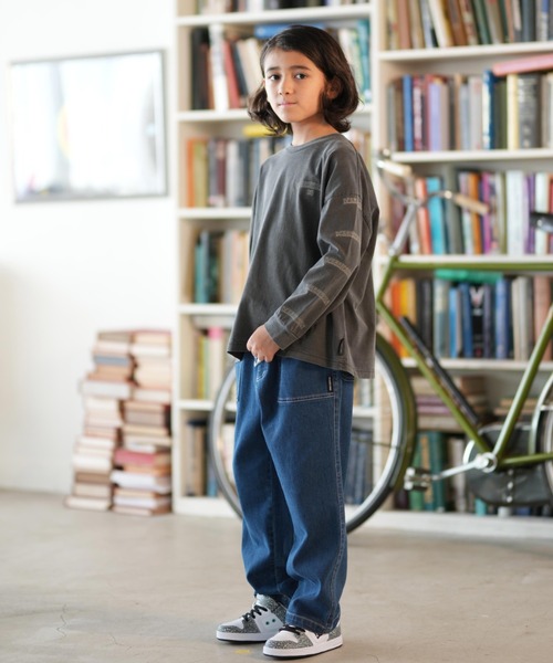 DC（ディーシー）の「DC/ディーシー 25 KD SKATE SKULL LS キッズ ロンT YLT254518（Tシャツ/カットソー・キッズ・スミクロ/ブラック/ホワイト・120cm/130cm/140cm/150cm/160cm/110cm）」の19枚目の写真