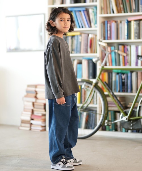 DC（ディーシー）の「DC/ディーシー 25 KD SKATE SKULL LS キッズ ロンT YLT254518（Tシャツ/カットソー・キッズ・スミクロ/ブラック/ホワイト・120cm/130cm/140cm/150cm/160cm/110cm）」の18枚目の写真