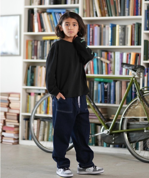 DC（ディーシー）の「DC/ディーシー 25 KD SKATE SKULL LS キッズ ロンT YLT254518（Tシャツ/カットソー・キッズ・スミクロ/ブラック/ホワイト・120cm/130cm/140cm/150cm/160cm/110cm）」の15枚目の写真